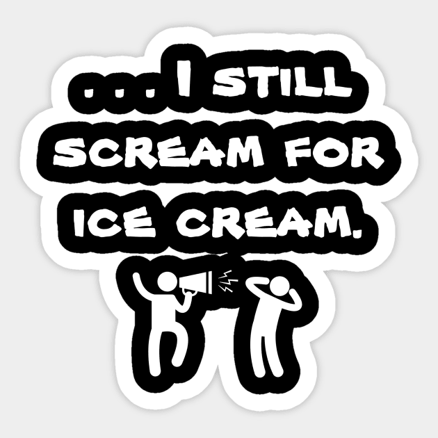 iScream Sticker by Six Gatsby